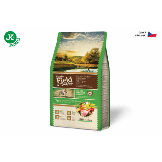 Sams Field Low Grain Puppy Chicken & Potato 2,5 kg (Sams Field bez pšenice)